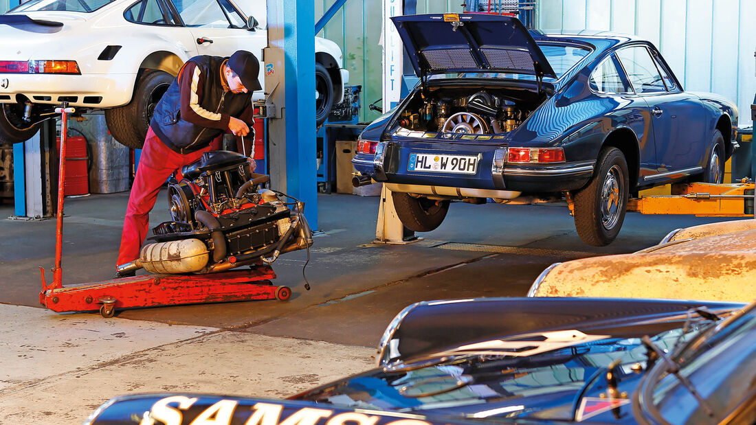 Porsche 911, Service-Station, Werkstatt