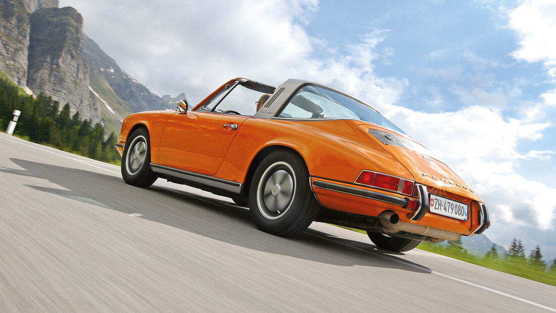 Porsche 911 T 2.2 Targa, Heckansicht