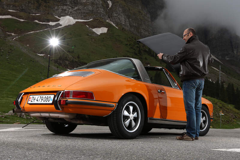 Porsche 911 T 2.2 Targa, Heckansicht