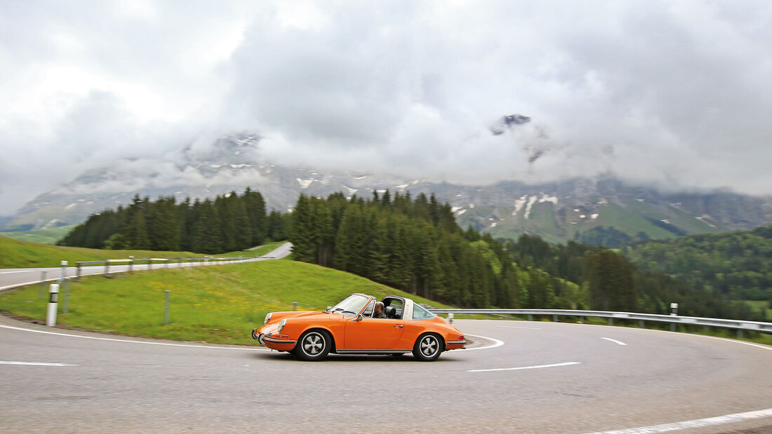 Porsche 911 T 2.2 Targa, Seitenansicht