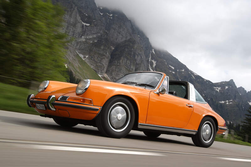 Porsche 911 T 2.2 Targa, Seitenansicht