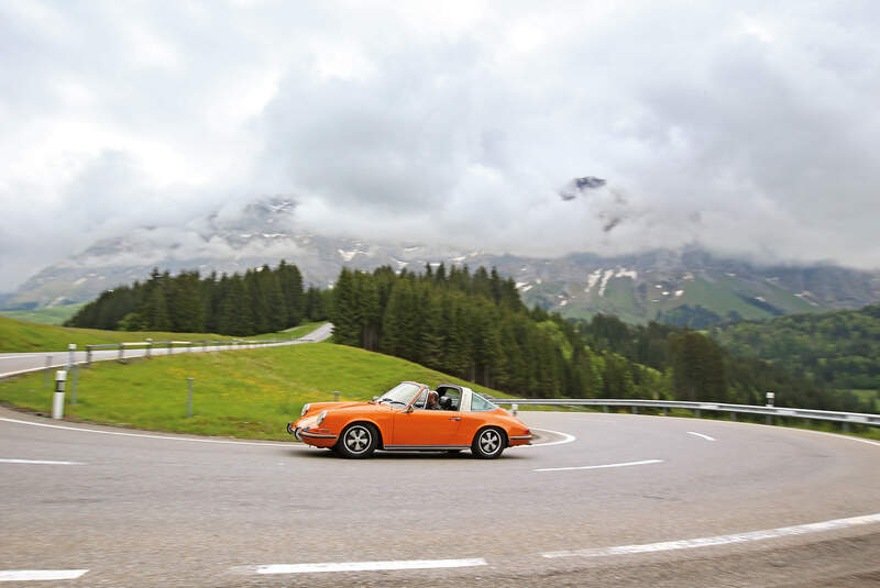 Porsche 911 T 2.2 Targa, Seitenansicht