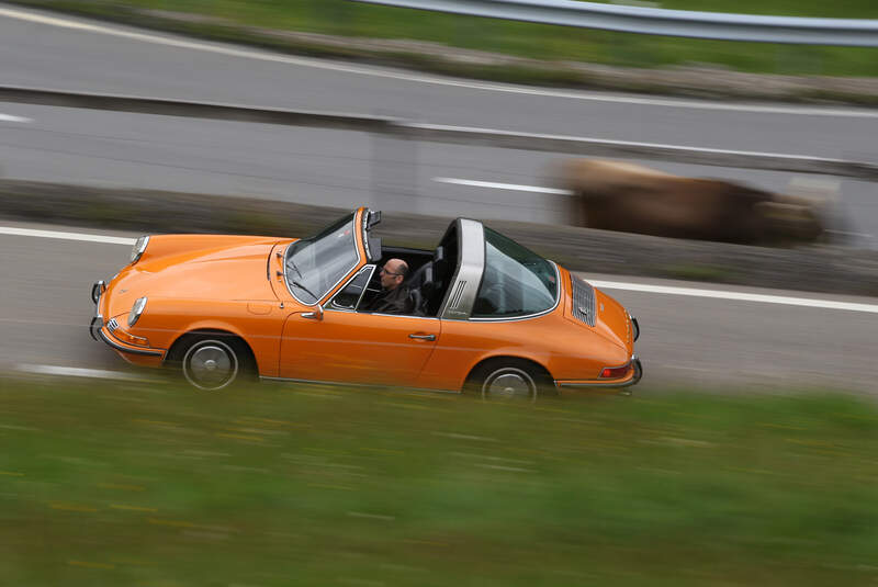 Porsche 911 T 2.2 Targa, Seitenansicht