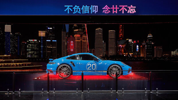 Porsche 911 Turbo S Sondermodell 20 Jahre in China