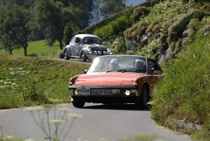 Porsche 914-6 und VW Käfer - Silvretta Classic 2010 