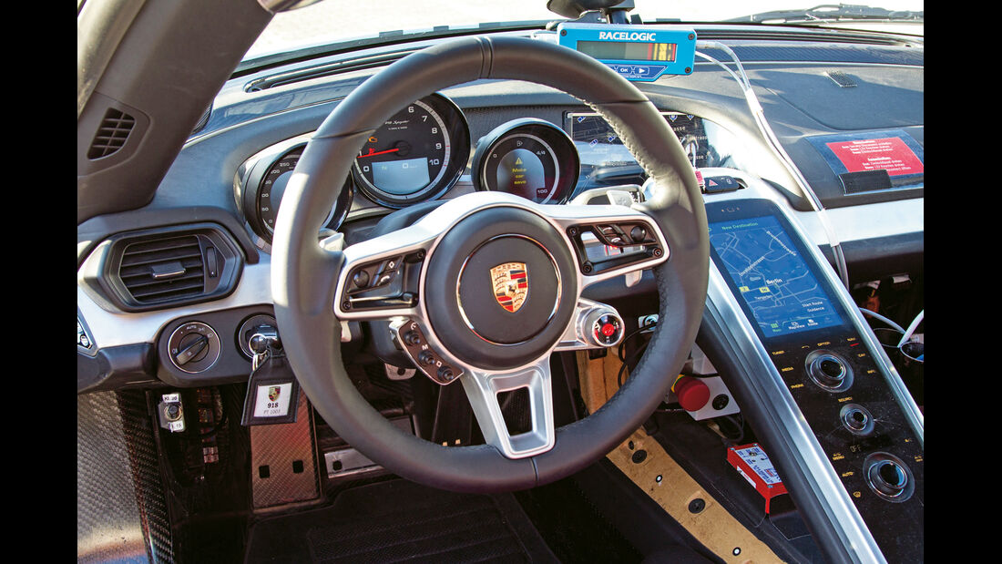 Porsche 918 Spyder, Cockpit, Lenkrad