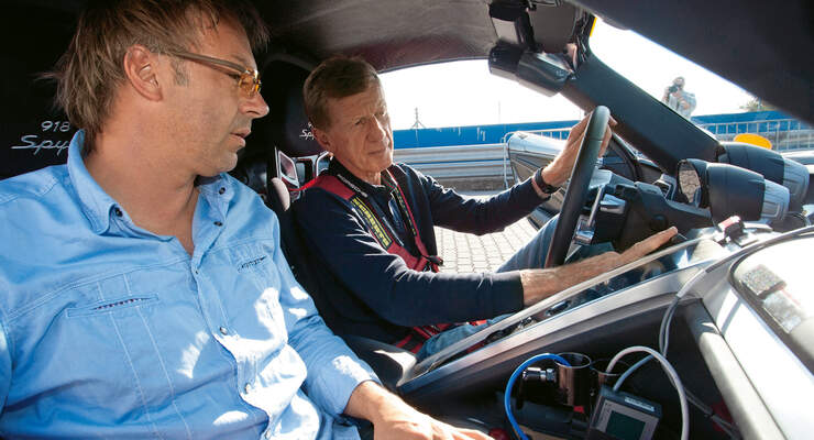 Porsche 918 Spyder, Cockpit, Walter Röhrl