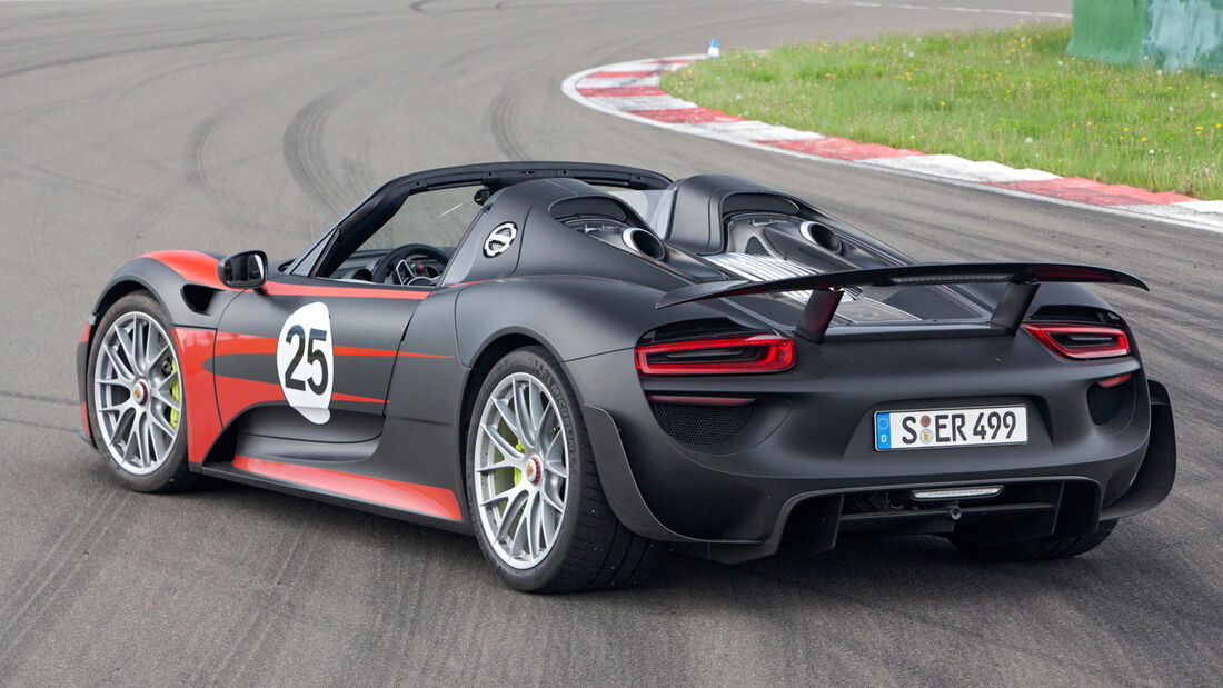 Porsche 918 Spyder, Heckansicht