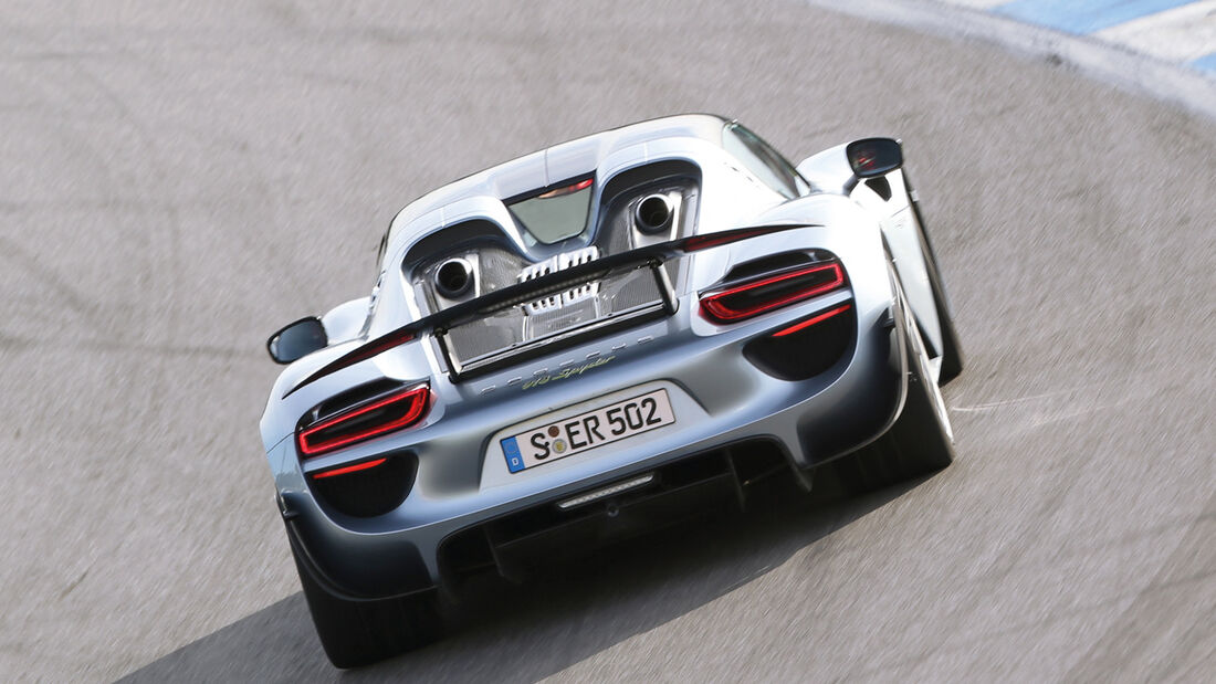 Porsche 918 Spyder, Heckansicht