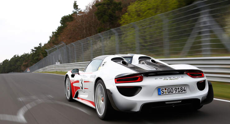 Porsche 918 Spyder, Heckansicht