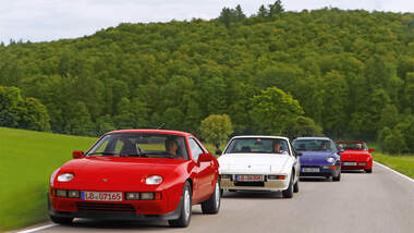 Porsche 928 S-Spoiler, 924 Martini, 968 Coupé, 944 S2 Cabrio