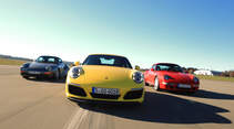 Porsche 959, 993 Turbo,  991 Carrera S, Frontansicht