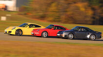 Porsche 959, 993 Turbo,  991 Carrera S, Seitenansicht