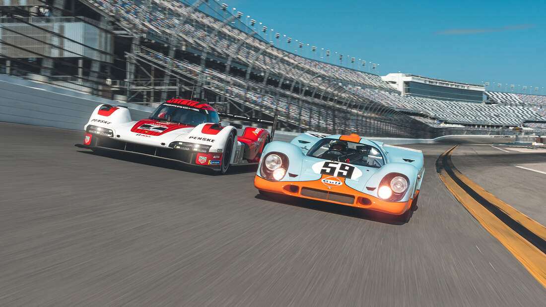 Porsche 963 vs. Porsche 917 - Treffen in Daytona - 2023