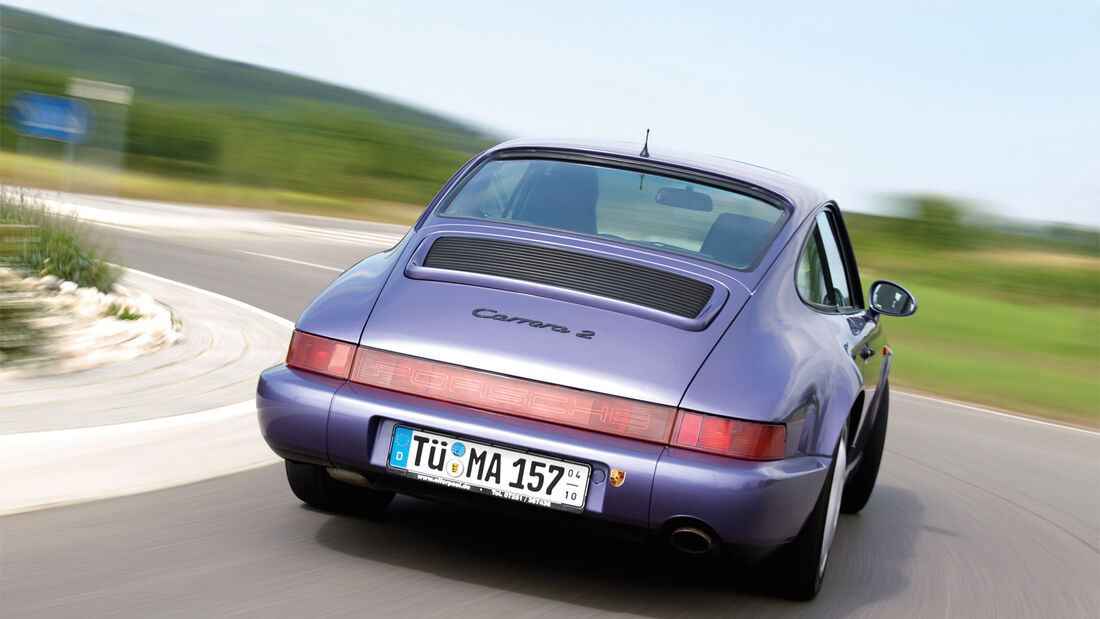 Porsche 964, Heckansicht