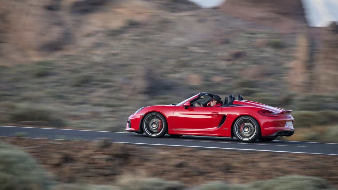 Porsche Boxster Spyder, Seitenansicht