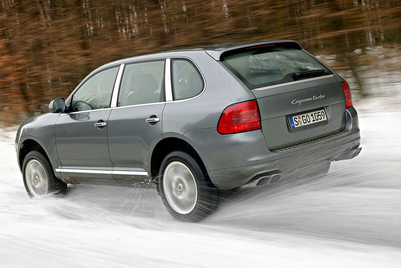 Porsche Cayenne 9PA (2002-2010) Fahraufnahme Schnee