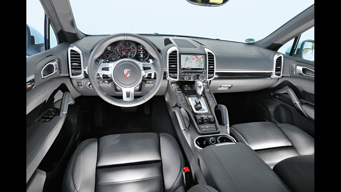 Porsche Cayenne Diesel, Cockpit, Lenkrad