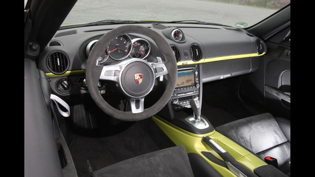 Porsche Cayman R, Cockpit, Lenkrad