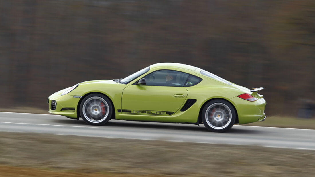 Porsche Cayman R, Seitenansicht