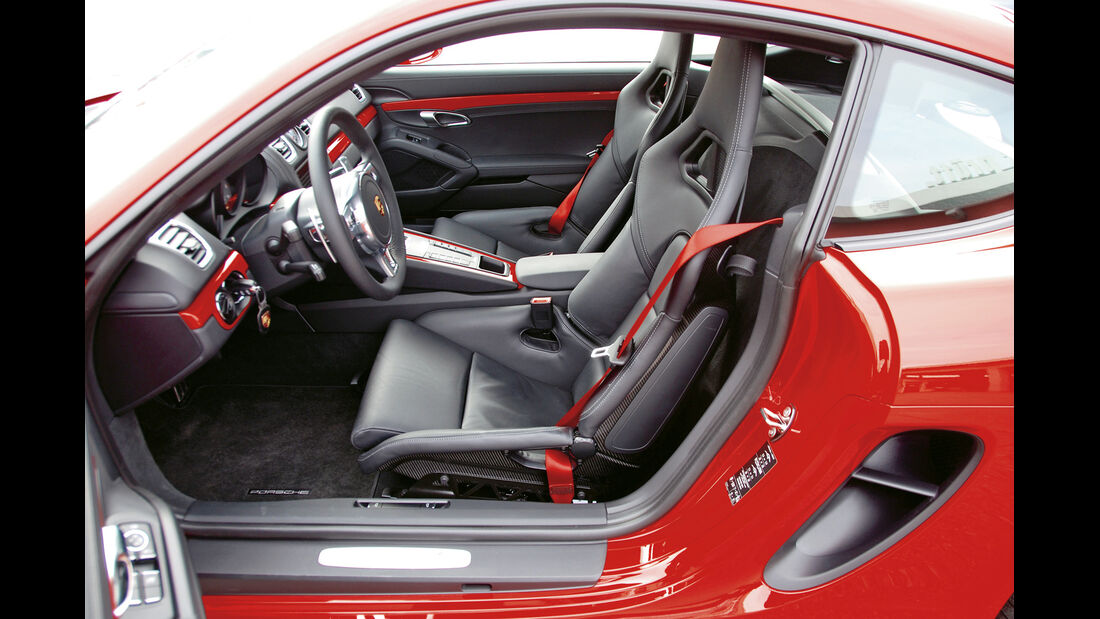 Porsche Cayman S, Cockpit, Fahrersitz