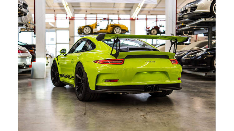 Porsche 911 991 Gt3 Rs Exclusive Edition Grun Wie Die Holle Auto Motor Und Sport