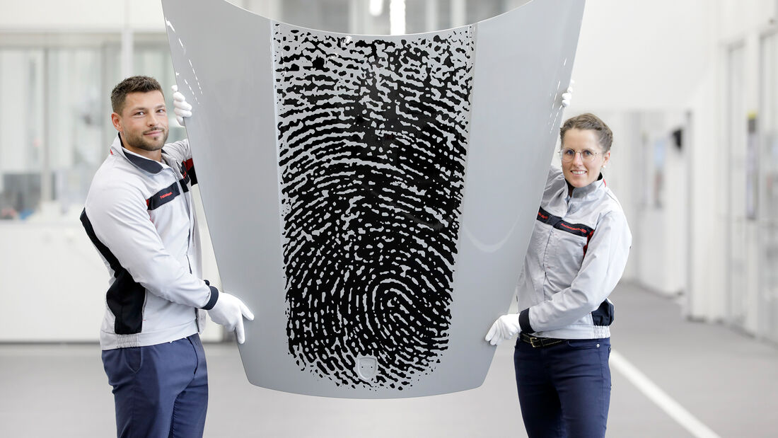 Porsche Exclusive Manufaktur Direct Printing Fingerabdruck