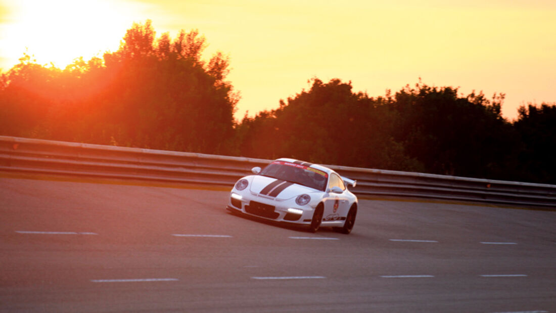Porsche GT3 RS, Abendlicht, Sonnenuntergang