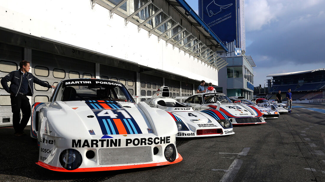 Porsche Le Mans-Siegerautos auf dem Hockenheimring