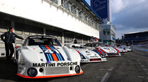 Porsche Le Mans-Siegerautos auf dem Hockenheimring