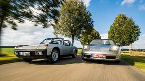 Porsche Mittelmotor-Vergleich 914 Boxster (986)