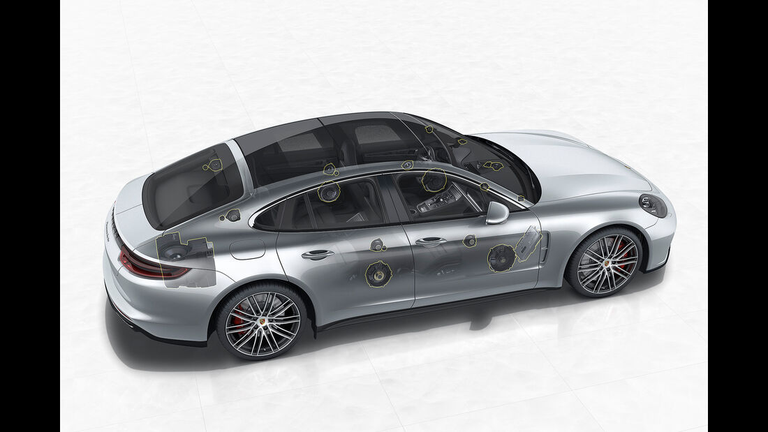 Porsche Panamera Turbo: Burmester 3D High-End Surround Sound System