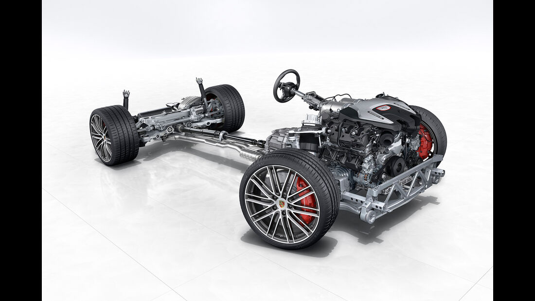 Porsche Panamera Turbo: Rolling Chassis