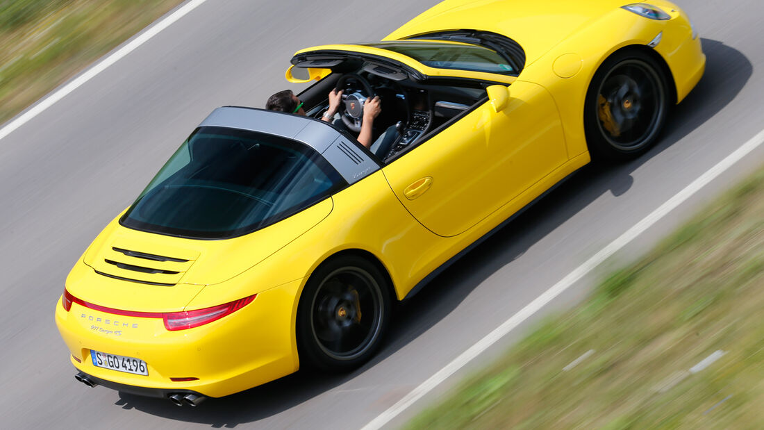 Porsche Targa 4S, Seitenansicht