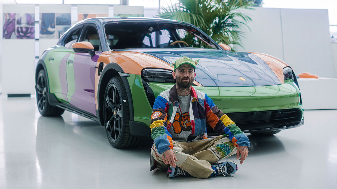 Porsche Taycan 4 Cross Turismo Art Car Sean Wotherspoon