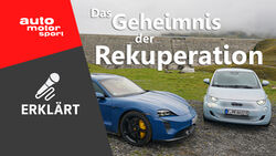 Porsche Taycan, Fiat 500, Silvretta Hochalpenstraße, Rekuperation, Podcast, ams erklärt