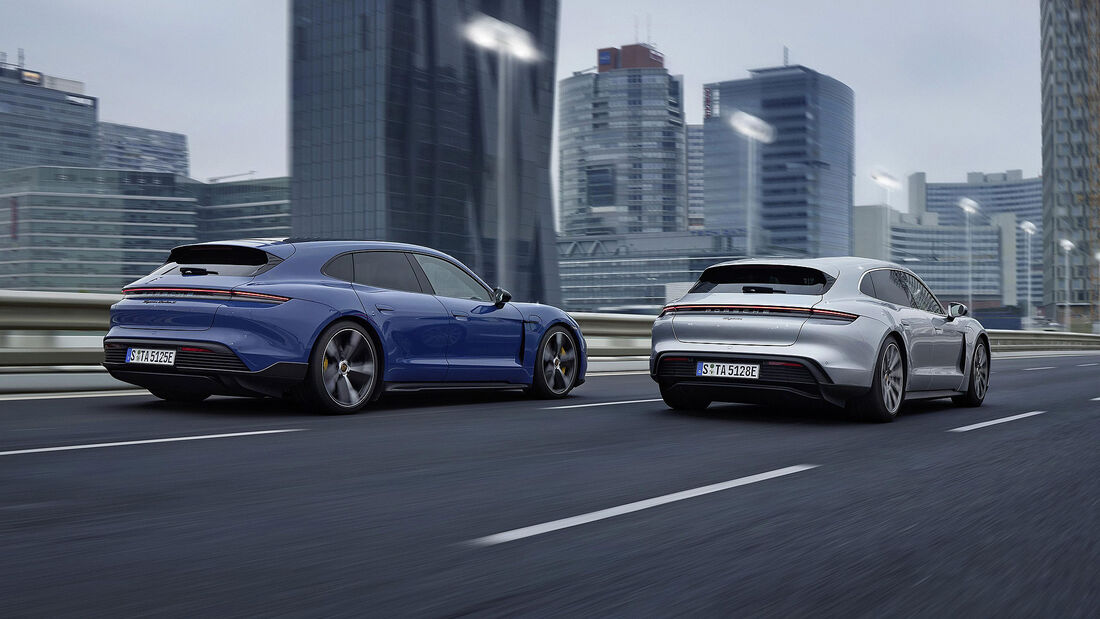 Porsche Taycan Sport Turismo Turbo S und Basismodell