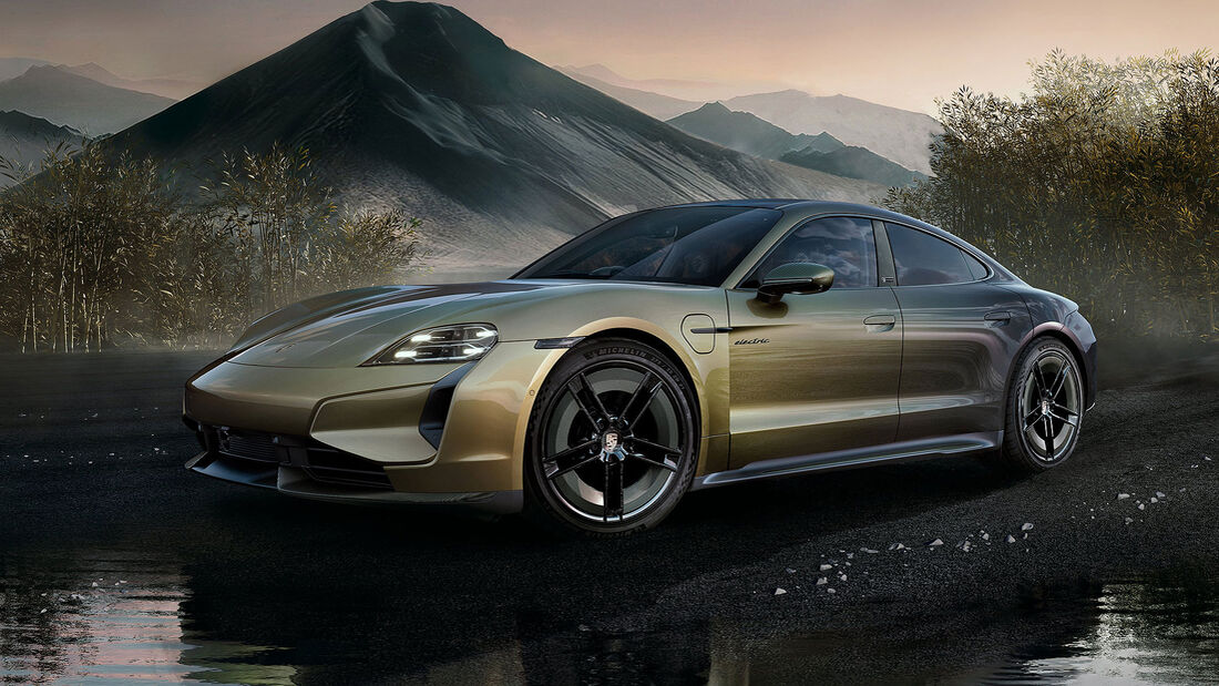 Porsche Taycan Turbo S Celestial Jade Sonderwunsch-Modell