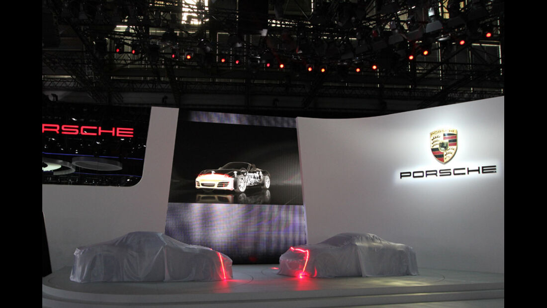 Präsentation Porsche Boxster, Autosalon Genf 2012, Messe