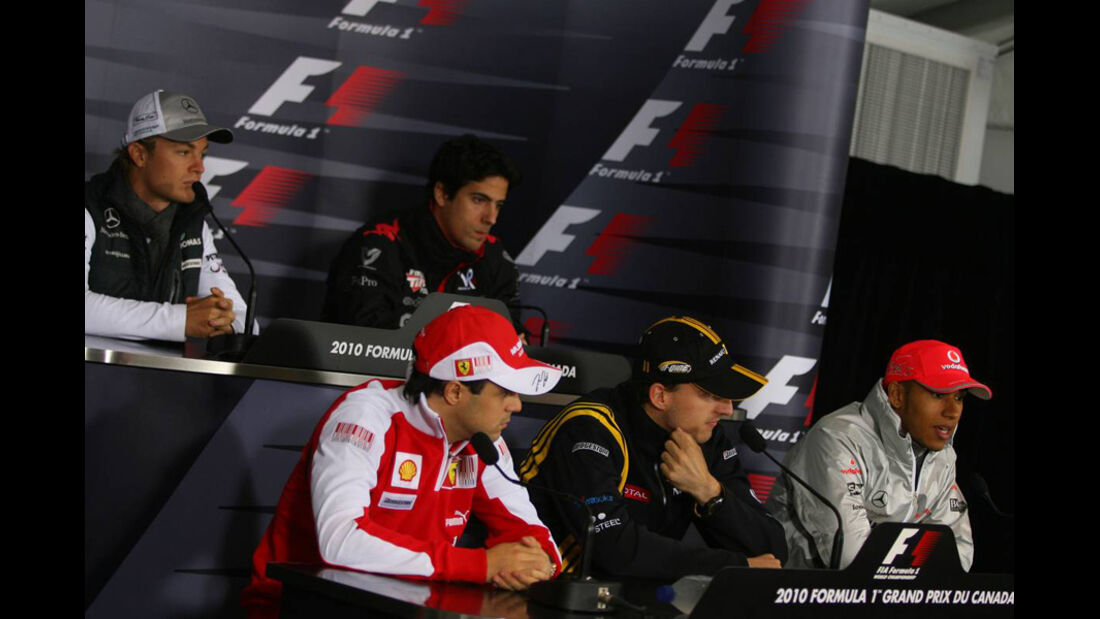 Pressekonferenz F1-Piloten GP Kanada