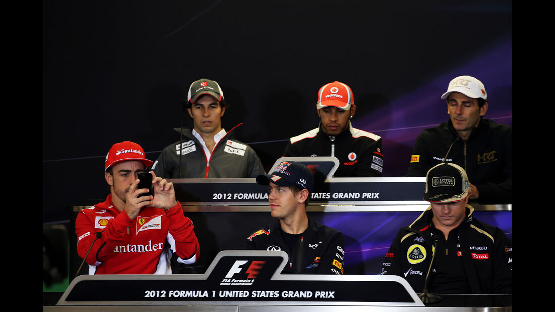 Pressekonferenz - Formel 1 - GP USA - Austin - 15. November 2012