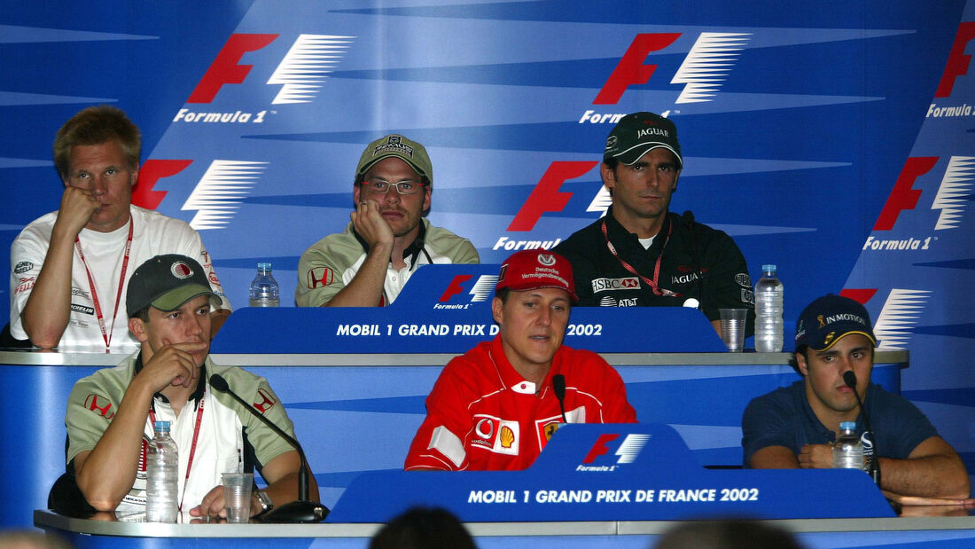 Pressekonferenz - GP Frankreich 2002 - Magny-Cours