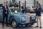 Prototype Rolls Royce Silver Shadow in Garage.