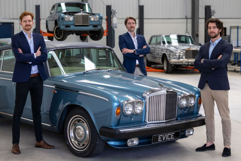 Prototype Rolls Royce Silver Shadow in Garage.