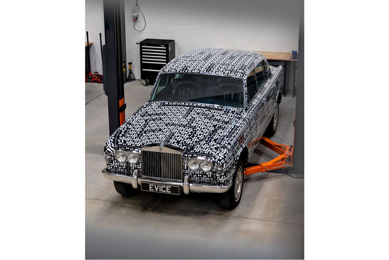 Prototype Rolls Royce Silver Shadow in Garage.