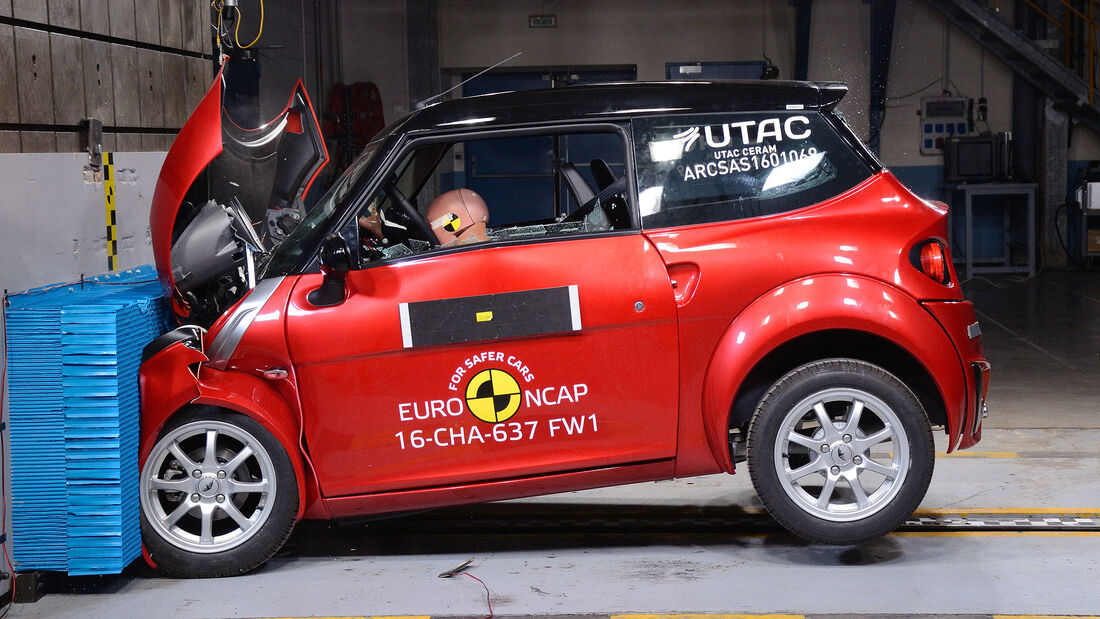 Quadricycles & Microcars im EuroNCAP Crashtest