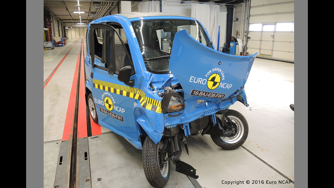 Quadricycles & Microcars im EuroNCAP Crashtest
