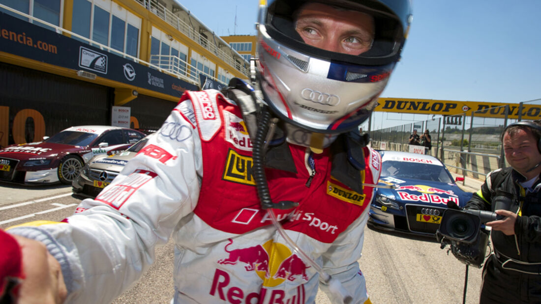 Qualifying-Sieger Mattias Ekstroem, Audi Sport Team Abt