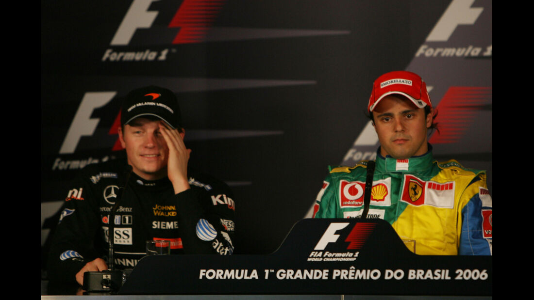 Räikkönen Massa 2006 GP Brasilien