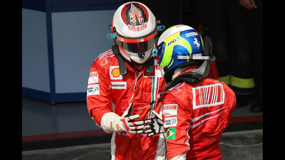 Räikkönen Massa 2007 GP Brasilien